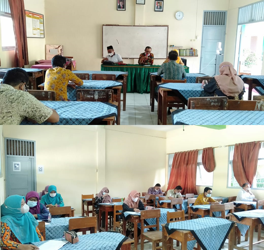 MAN 2 Brebes gelar rapat persiapan pelaksanaan Pembelajaran Tatap Muka Terbatas