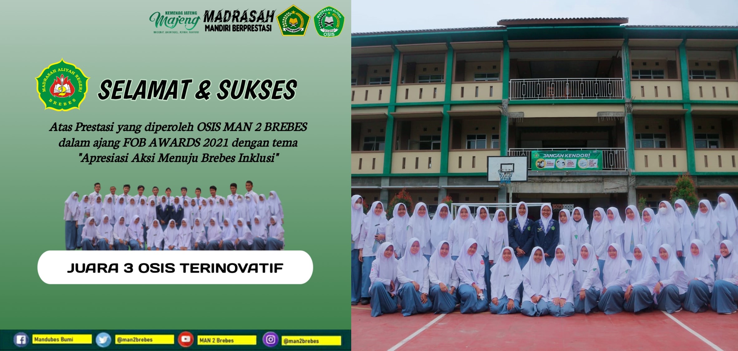 OSIS Mandubes, Raih Gelar OSIS Terinovatif