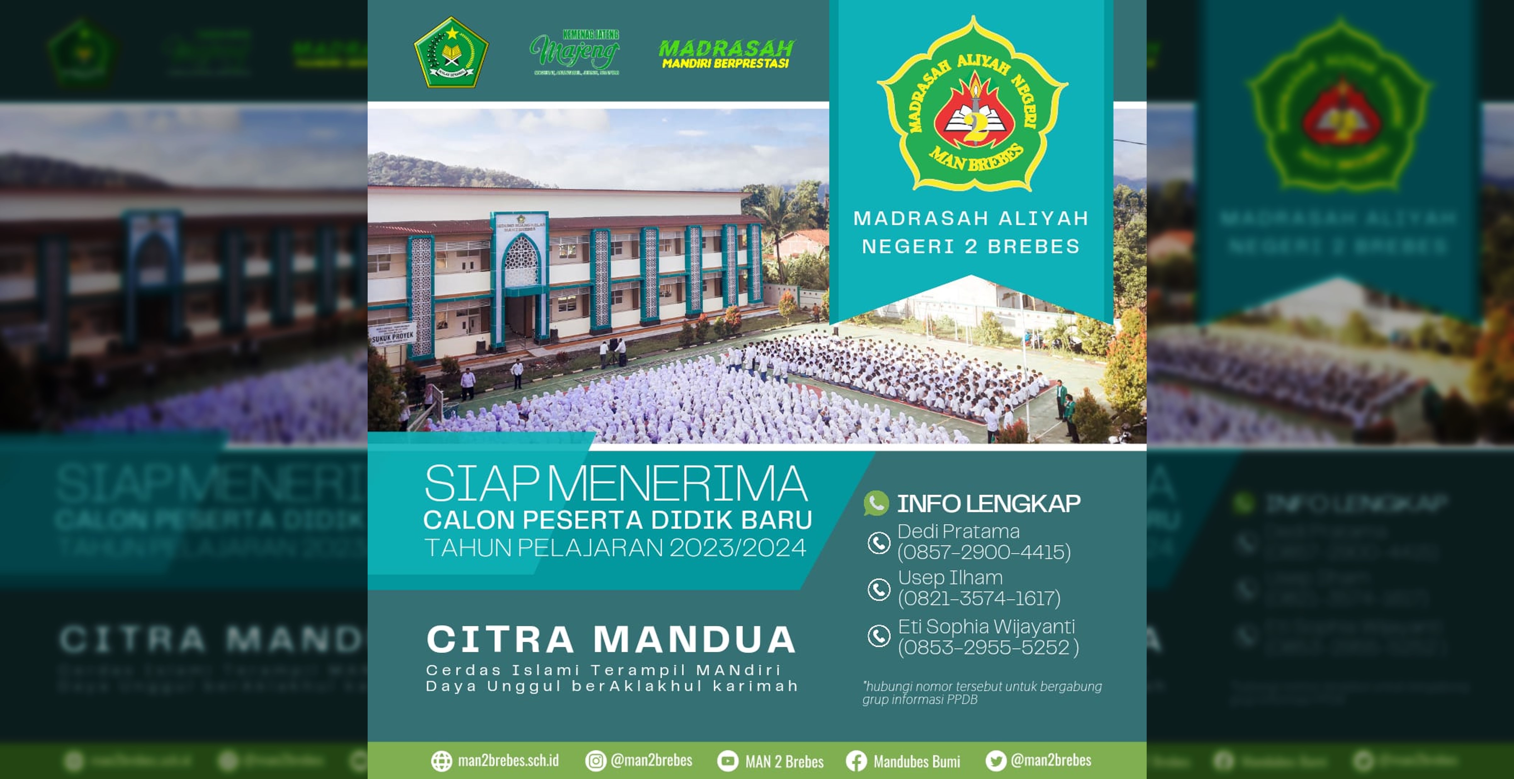 MAN 2 Brebes Siap Menerima Calon Peserta Didik Baru Tahun Pelajaran 2023/2024
