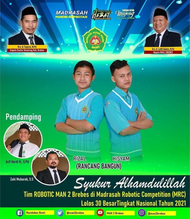 Curi Perhatian Juri : MAS SELO, MAN 2 BREBES Smart Green House For Research and Development Lolos final MRC 2021